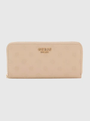 GUESS Beżowy duży portfel damski Phoebe