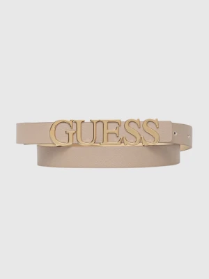 GUESS Beżowy pasek damski Mimina H20, Rozmiar S