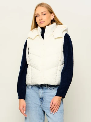 GUESS Bezrękawnik Daisy | Cropped Fit ecru
