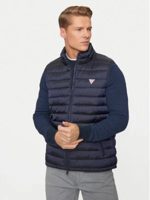 Guess Bezrękawnik M4YN11 WG922 Niebieski Regular Fit