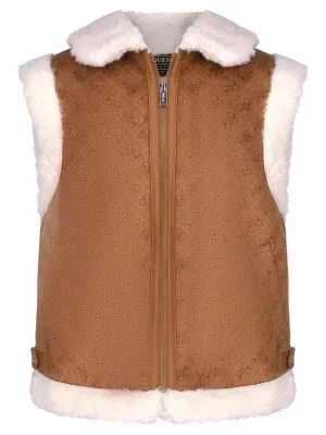 Guess Bezrękawnik | Regular Fit | shearling