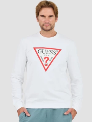 GUESS Biała bluza Audley Cn Fleece