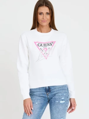 GUESS Biała bluza Cn Icon