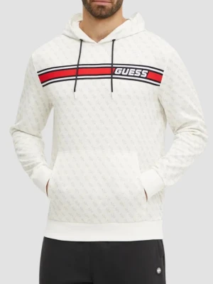 GUESS Biała bluza męska New Korbin, Rozmiar XL