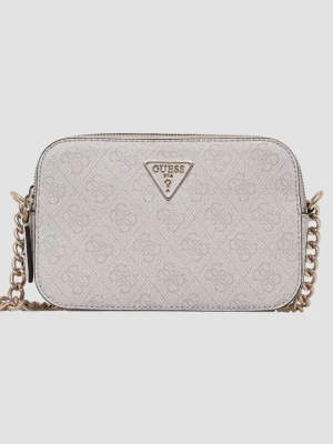 GUESS Biała logowana kopertówka damska Noelle II