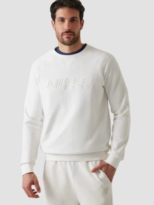 GUESS Biała męska bluza New Aldwin, Rozmiar XXL