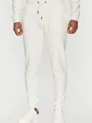 GUESS Białe spodnie męskie Aldwin, Rozmiar XL