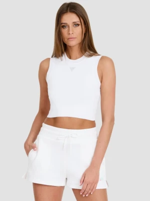 GUESS Biały damski top Alexia Tank, Rozmiar L