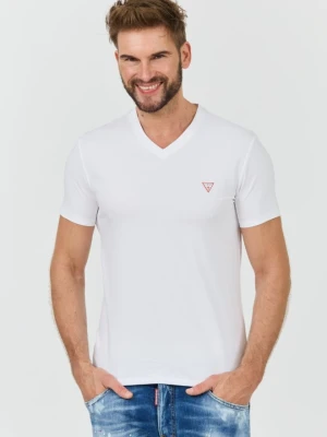 GUESS Biały męski t-shirt bawełniany Core Tee Str, Rozmiar XXL