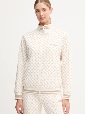 Guess bluza AGGIE damska kolor beżowy wzorzysta V5YQ03 KB212