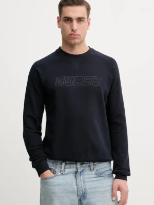 Guess bluza ALDWIN męska kolor granatowy z nadrukiem Z4YQ16.KAIJ1