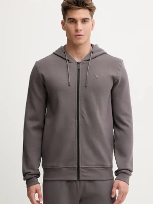 Guess bluza ALDWIN męska kolor szary z kapturem Z2YQ28 K9V31