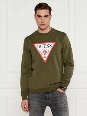 GUESS Bluza audley | Regular Fit zielony