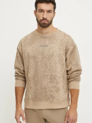 Guess bluza bawełniana GOTAM męska kolor beżowy wzorzysta Z5RQ17 K9YI1