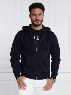 GUESS Bluza BROOKS HOODIE TRUCK FLEECE | Regular Fit