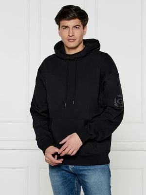 GUESS Bluza CHENILLE | Oversize fit czarny