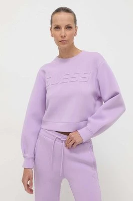 Guess bluza CINDRA damska kolor fioletowy melanżowa V3BQ15 K7UW2