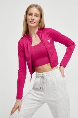 Guess bluza damska kolor różowy gładka V4RP01 Z3CC0