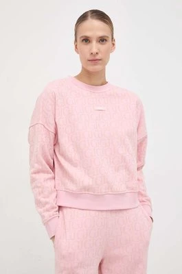 Guess bluza damska kolor różowy wzorzysta V4RQ16 KC2W0