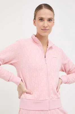 Guess bluza damska kolor różowy wzorzysta V4RQ15 KC2W0