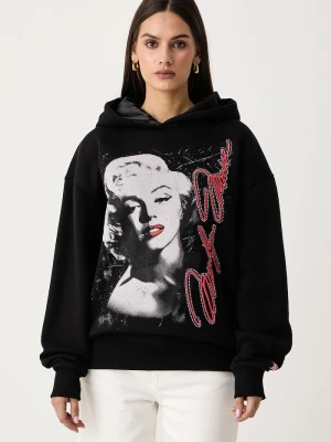 Guess bluza damska z bawełną x MARILYN MONROE czarny