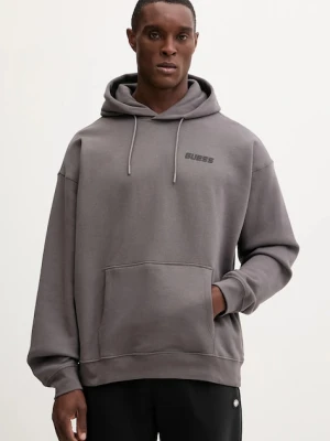 Guess bluza EMIS męska kolor szary z kapturem Z4YQ00 K9V31