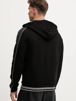 Guess bluza FINLO męska kolor czarny z kapturem gładka Z5BQ12 KB3P2