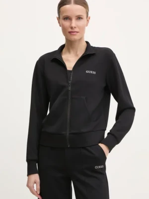 Guess bluza GELSEY damska kolor czarny gładka V5RQ17 KCOB2