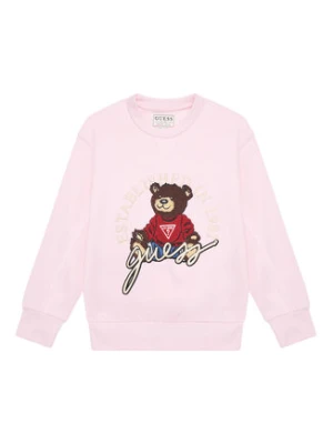 Guess Bluza H5YJ00 KAX74 Różowy Oversize