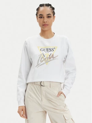 Guess Bluza Icon W4GQ09 KB681 Biały Relaxed Fit