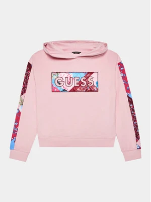 Guess Bluza J3BQ30 KAX73 Różowy Regular Fit