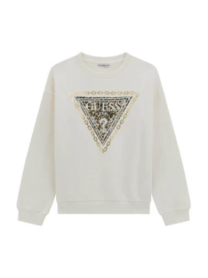 Guess Bluza J5BQ00 KAV34 Biały Regular Fit