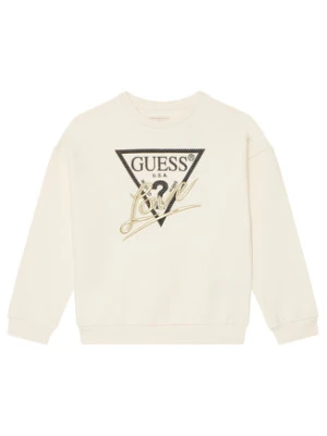Guess Bluza J5BQ04 KAV34 Écru Relaxed Fit