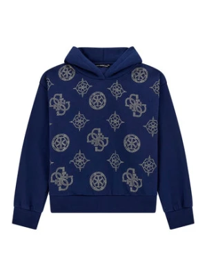 Guess Bluza J5BQ09 KCKF2 Granatowy Relaxed Fit