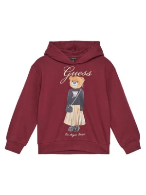 Guess Bluza J5BQ26 KAD74 Czerwony Oversize