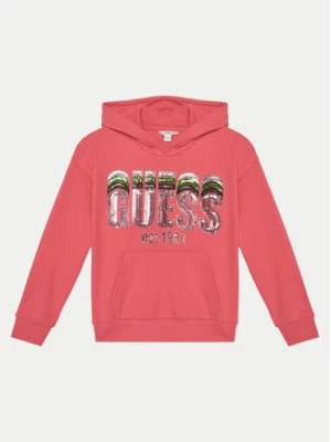 Guess Bluza J5RQ00 KAD74 Różowy Regular Fit