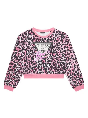 Guess Bluza J5YQ03 KA6R4 Różowy Oversize