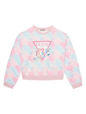 Guess Bluza J5YQ03 KA6R4 Różowy Oversize