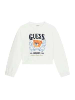 Guess Bluza J6GQ00 KA6R4 Biały Relaxed Fit