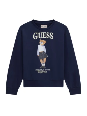 Guess Bluza J6YQ01 K4419 Granatowy Regular Fit