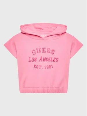 Guess Bluza K3GQ00 KA6R3 Różowy Regular Fit