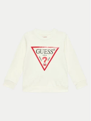 Guess Bluza K4YQ10 KA6R3 Écru Regular Fit