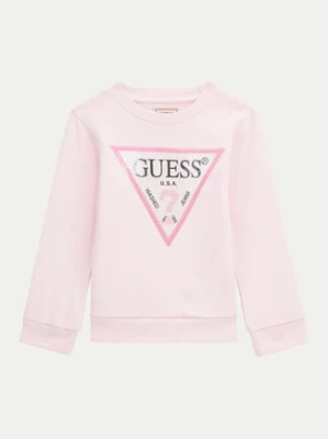 Guess Bluza K4YQ10 KA6R3 Różowy Regular Fit