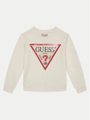 Guess Bluza K4YQ10 KA6R4 Écru Regular Fit