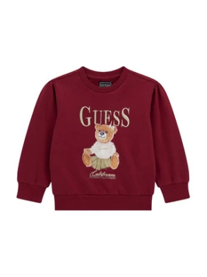 Guess Bluza K5BQ00 KAX74 Czerwony Regular Fit