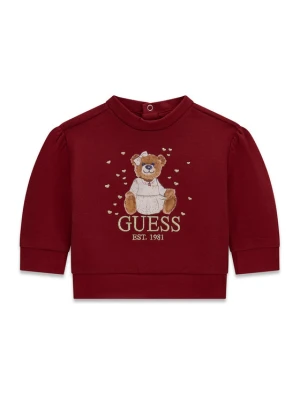 Guess Bluza K6BQ02 K5894 Bordowy Regular Fit
