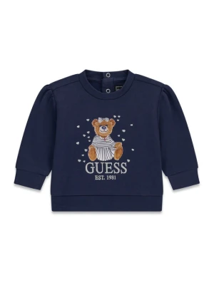 Guess Bluza K6BQ02 K5894 Granatowy Regular Fit