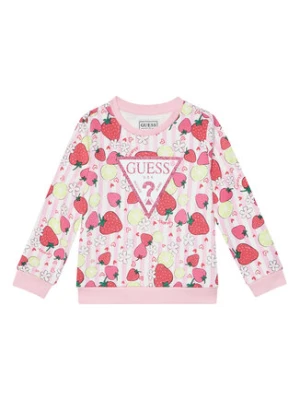 Guess Bluza K6GQ00 KA6R4 Różowy Regular Fit