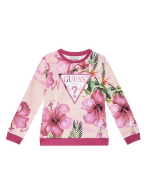 Guess Bluza K6GQ00 KA6R4 Różowy Regular Fit