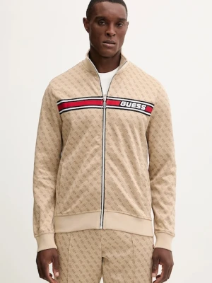 Guess bluza KORBIN męska kolor beżowy wzorzysta Z2BQ06 K7122